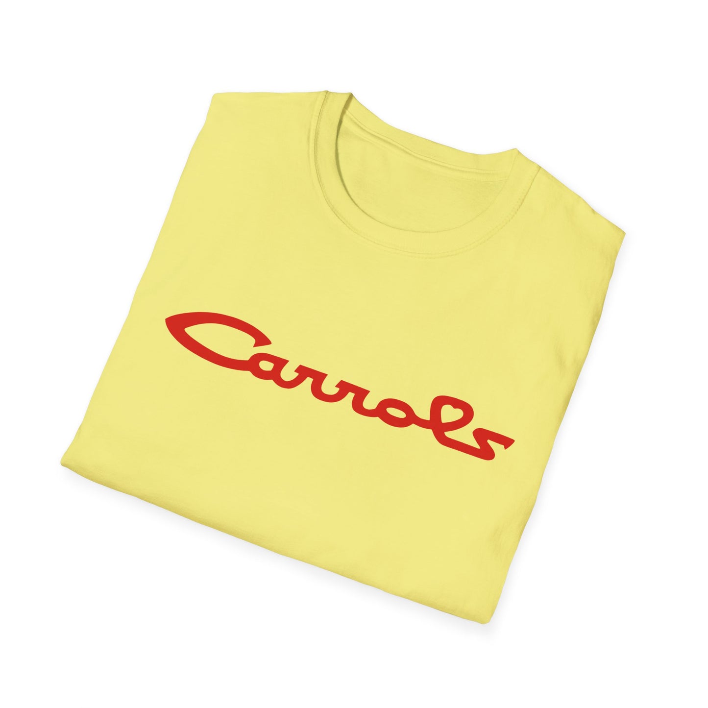 vintage defunct carrols fast food logo tshirt