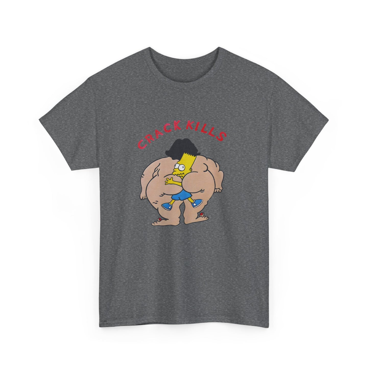 bart simpson crack kills parody vintage reproduction tshirt