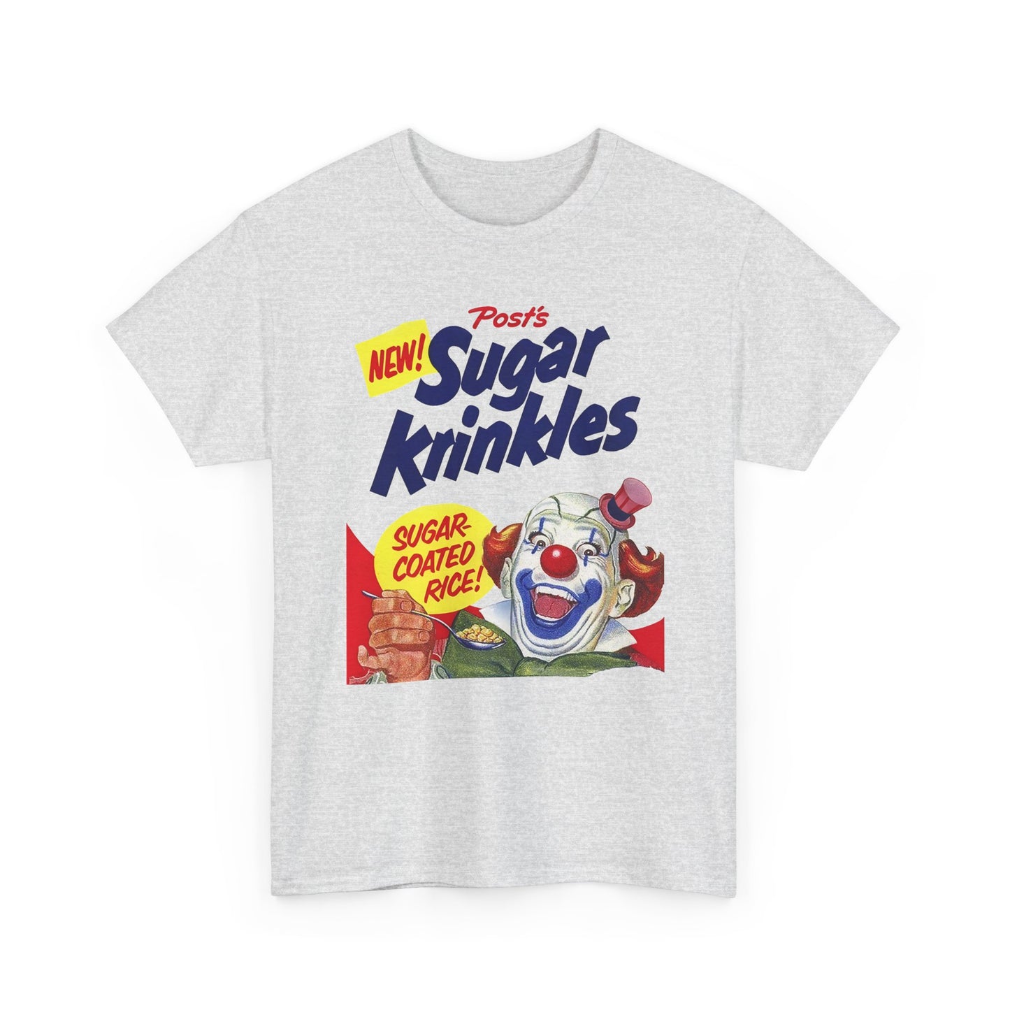 1950s cereal box graphic sugar krinkles tshirt