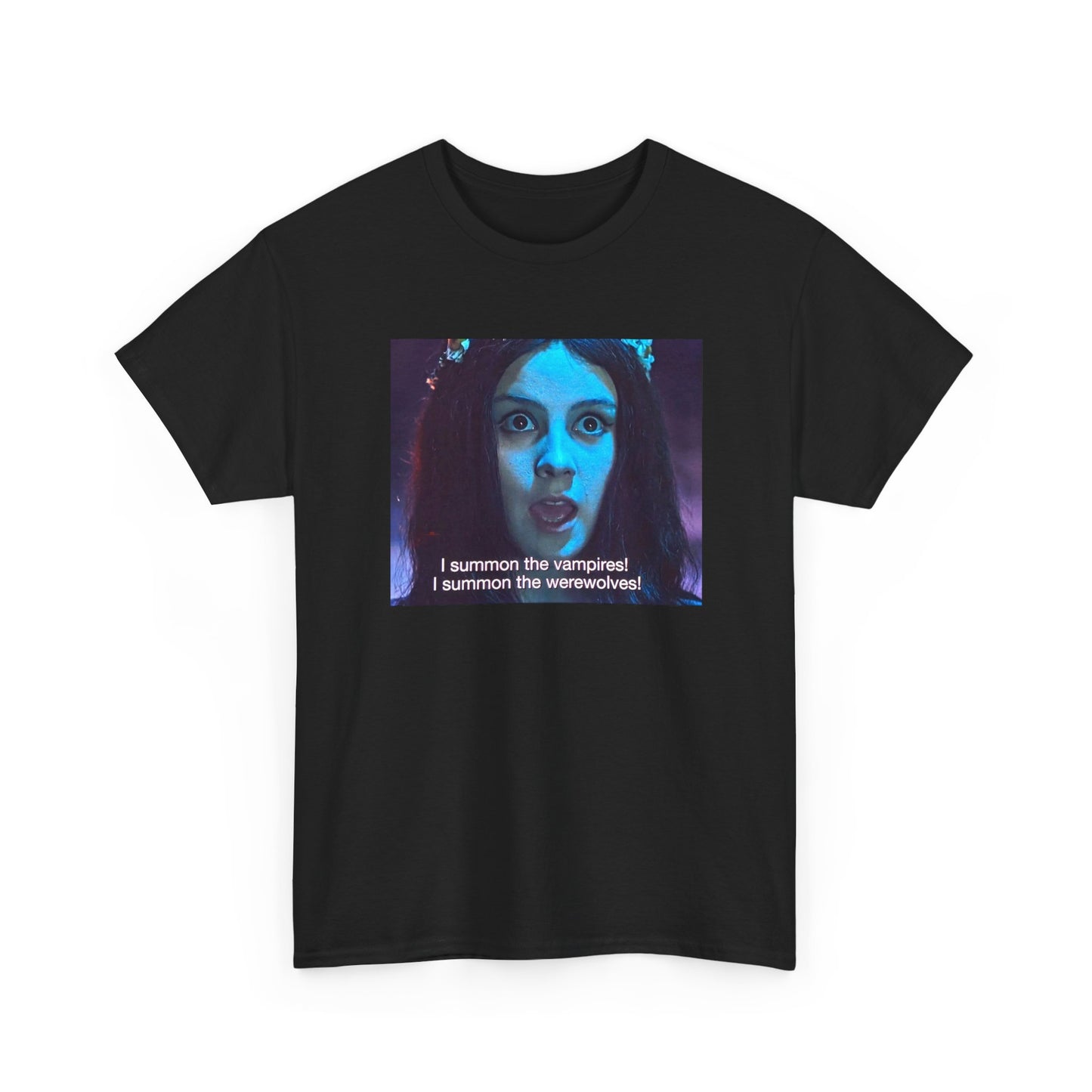 1967 viy movie scene witch girl i summon the vampires i summon the werewolves tshirt