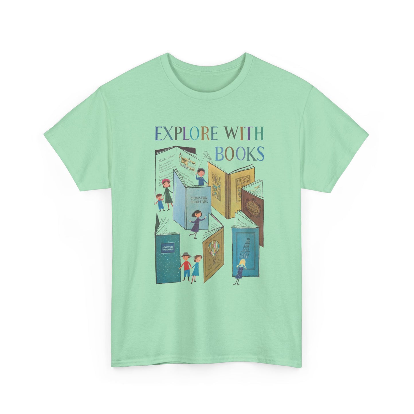 1957 book week poster by a&m provensen explore with books tshirt