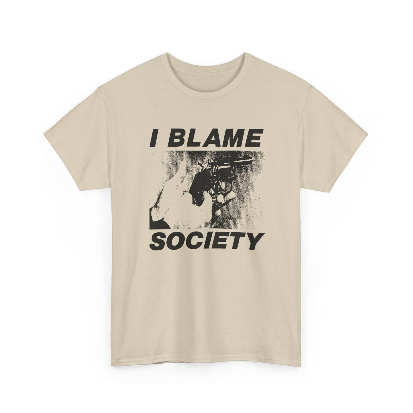 the totally f**cked up i blame society custom reproduction tshirt