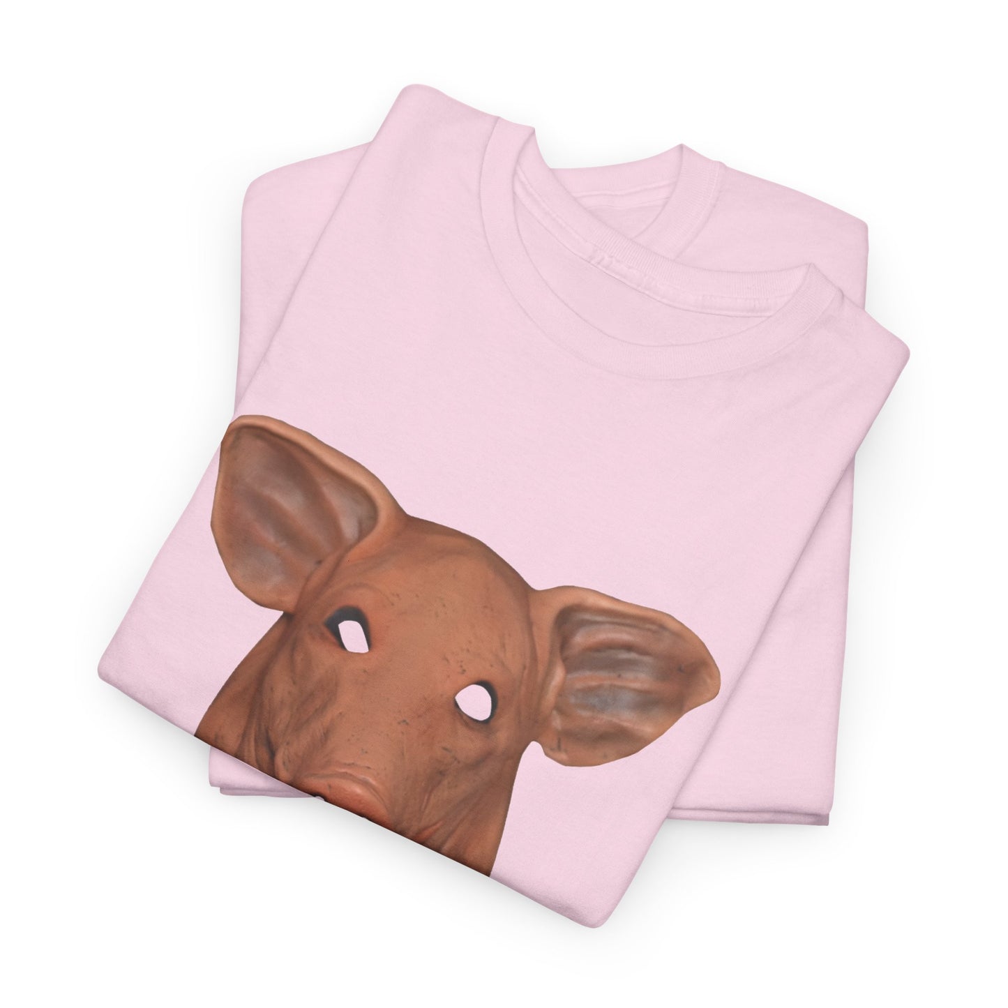 creepy pig mask tshirt