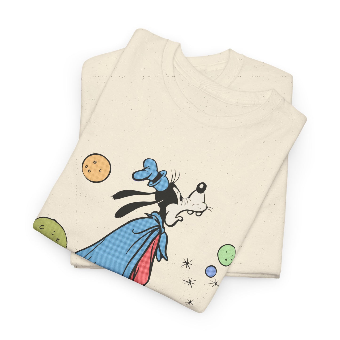 dog in space comic tshirt