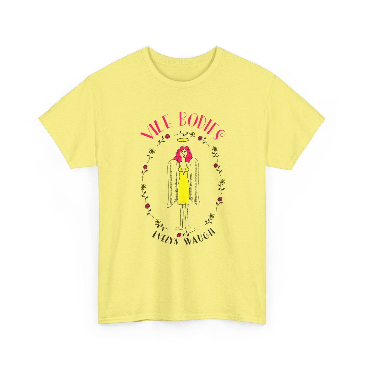 evelyn waugh 1930 vile bodies book cover tshirt