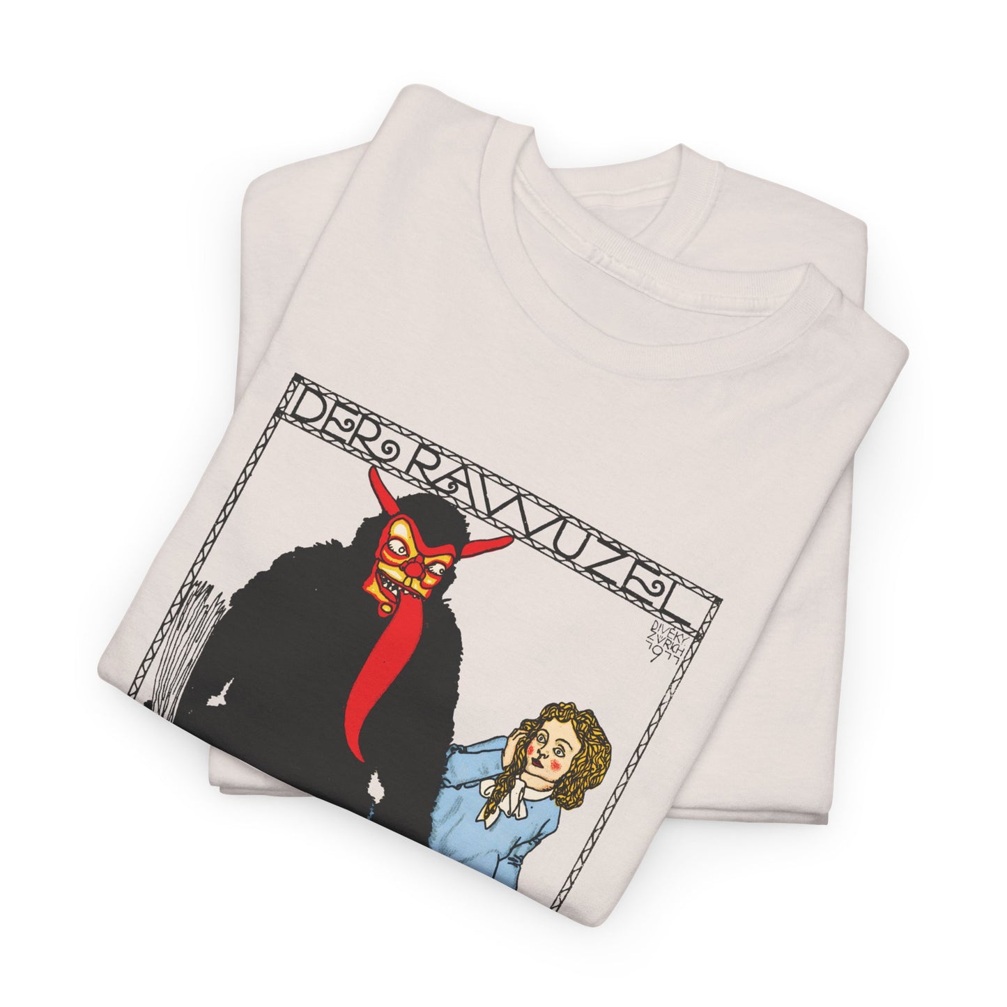 1911 josef von diveky the monster (der rawuzel) color lithograph reproduction tshirt
