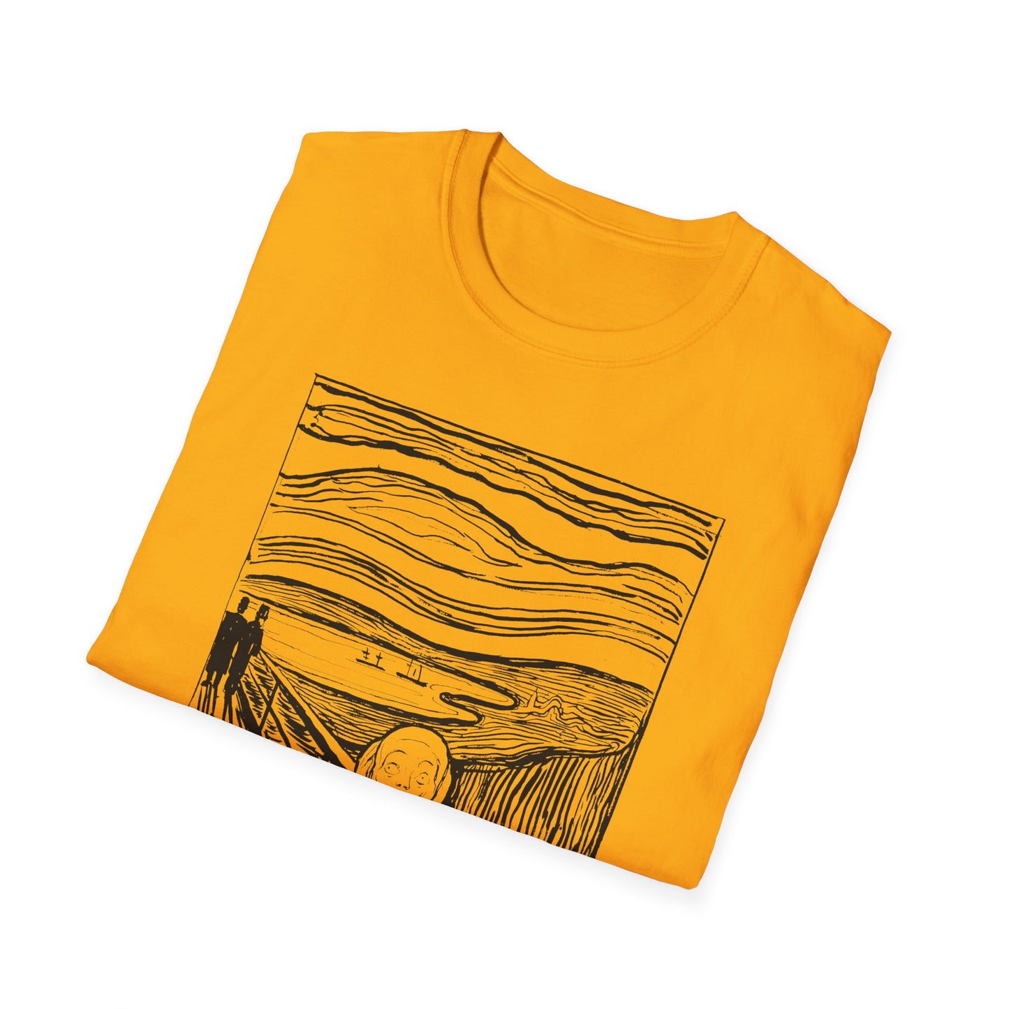1895 lithography print of the scream by edvard munch tshirt