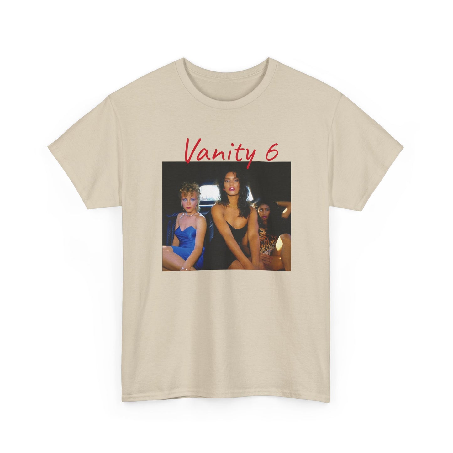 vanity 6 in a limousine tshirt