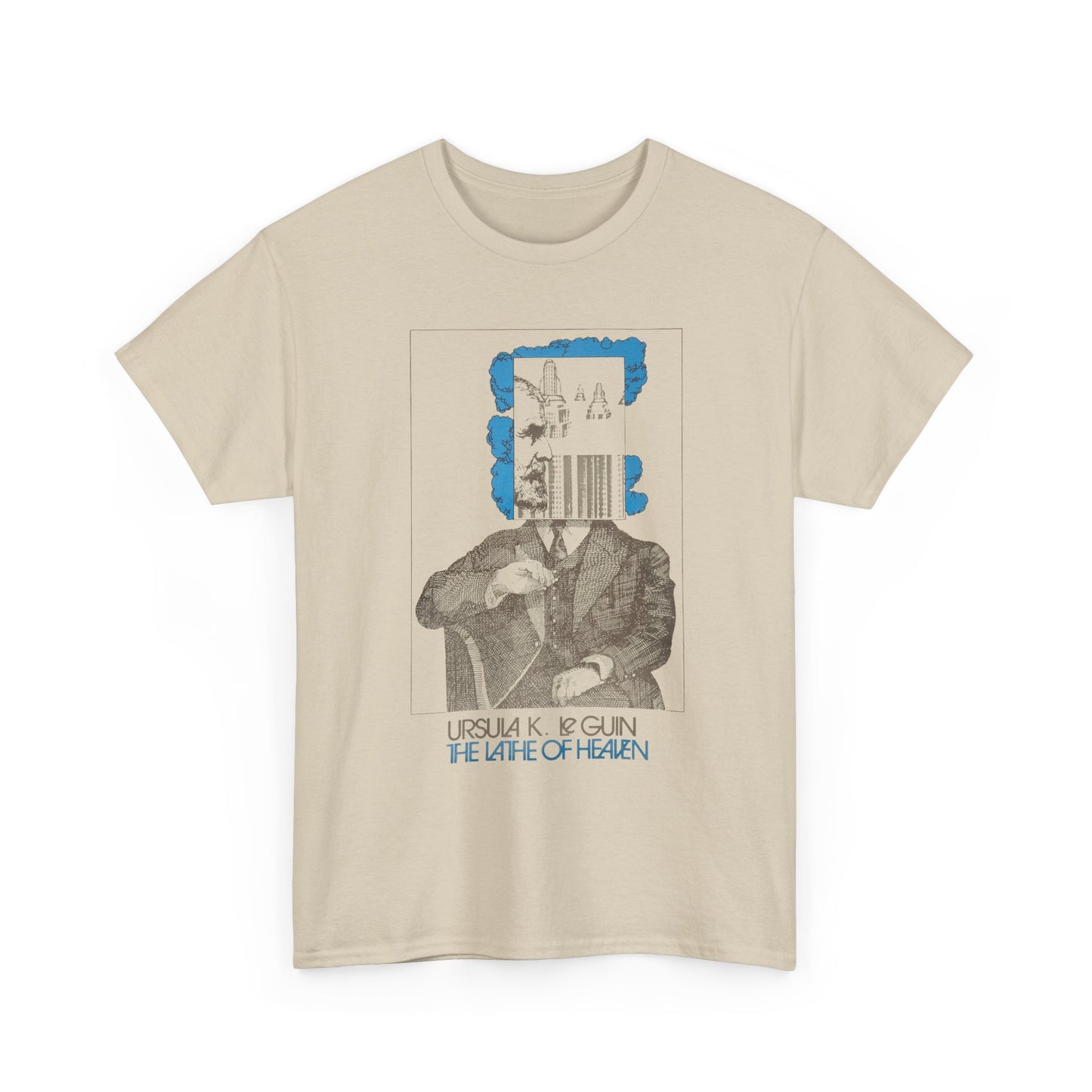 1971 book lathe of heaven by ursula k le guin tshirt book cover tshirt