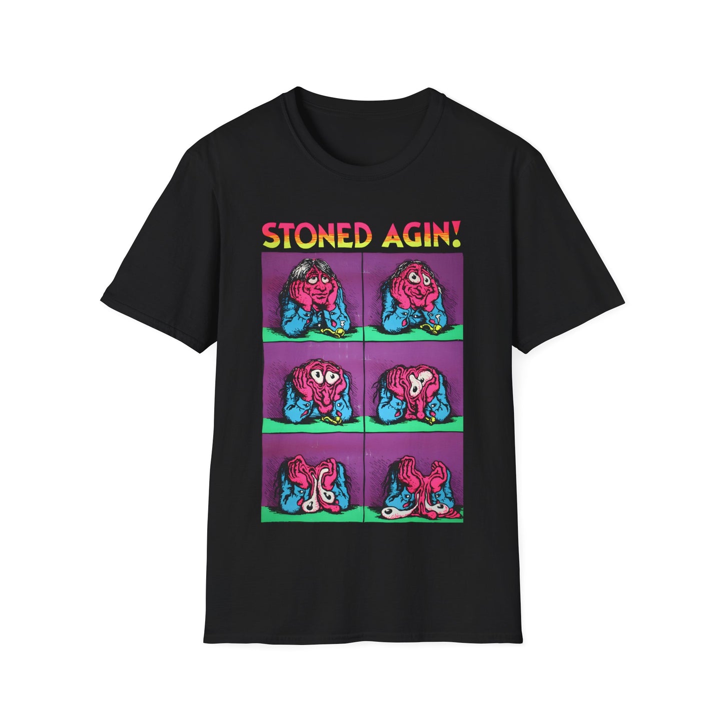 stoned agin! r. crumb blacklight poster tshirt