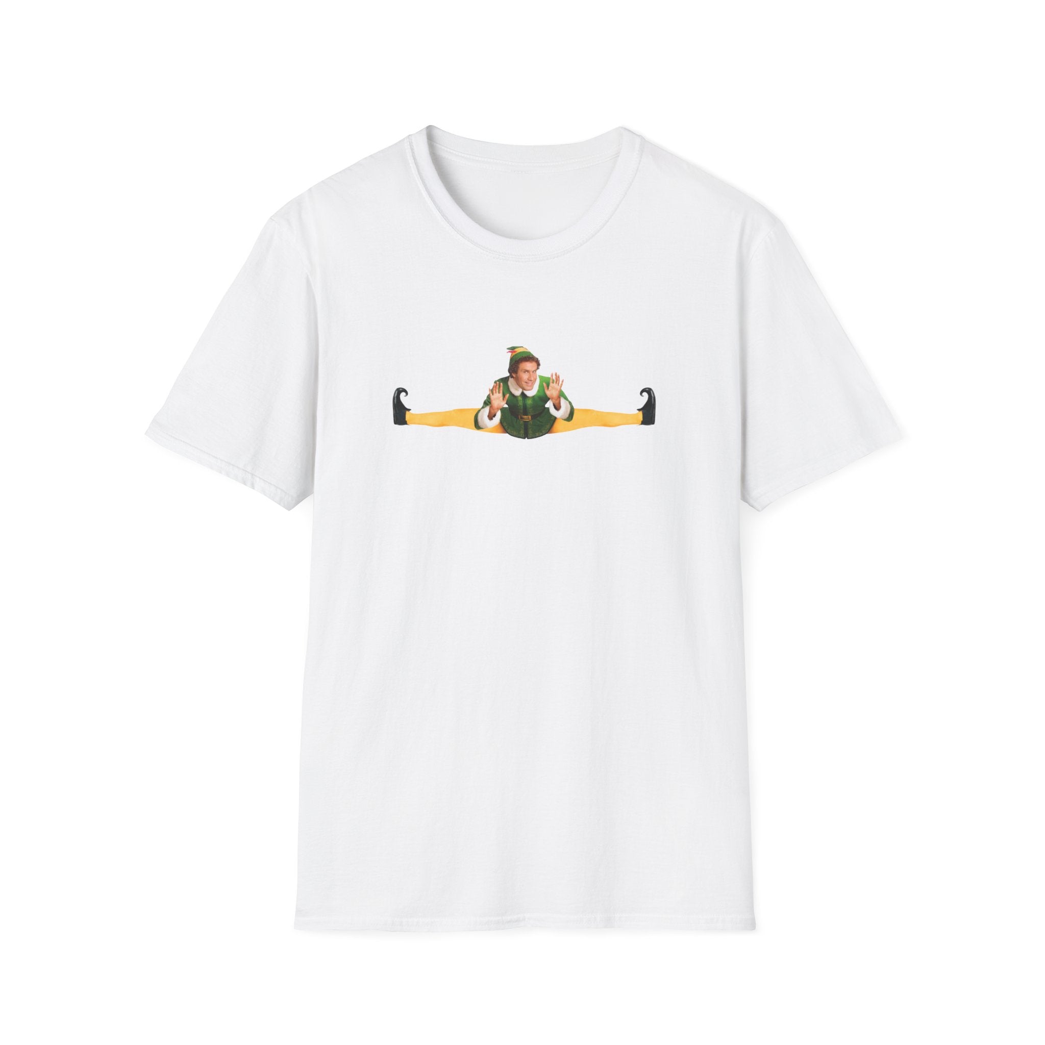 elf 2003 will ferrell doing the splits christmas tshirt – whatmart
