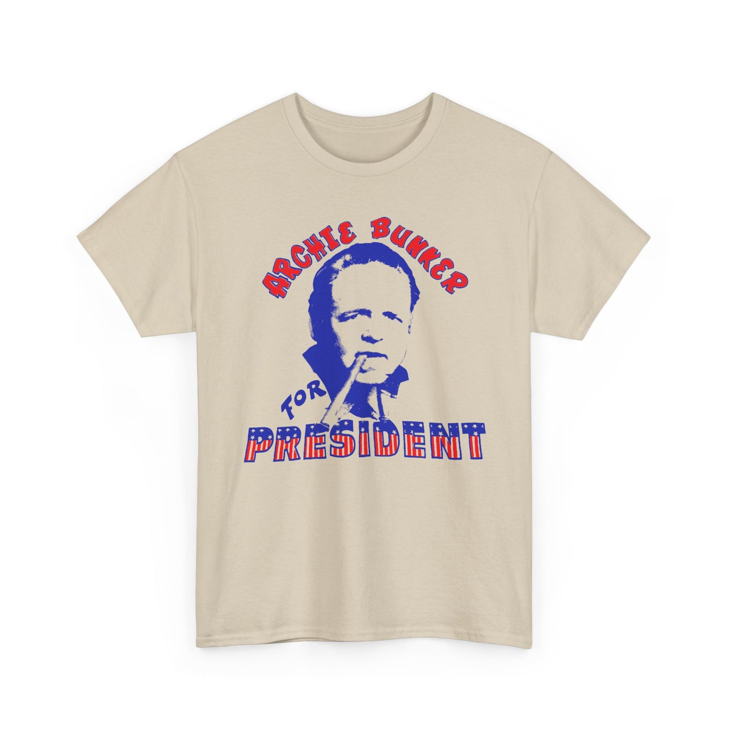 vintage archie bunker for president reproduction tshirt