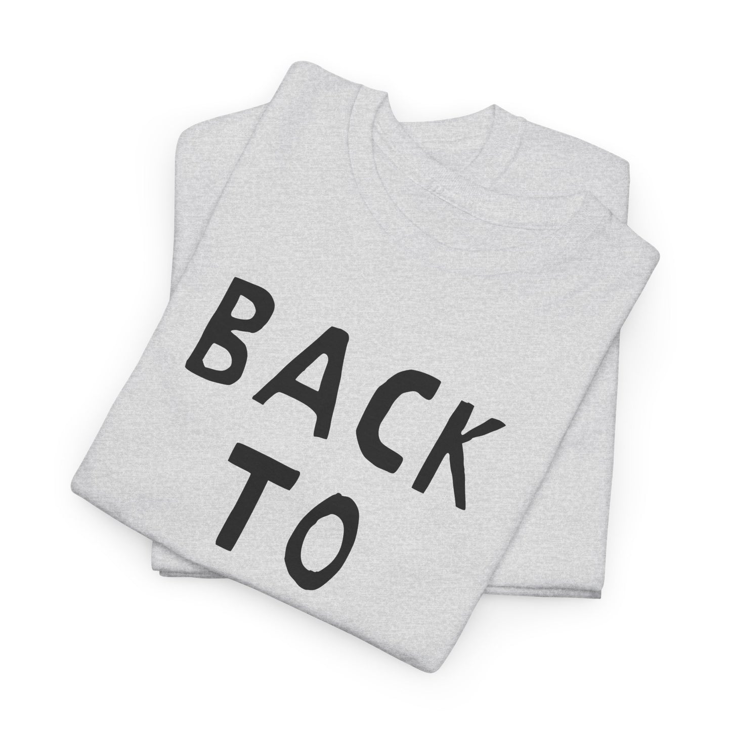 back to mono hand drawn font tshirt