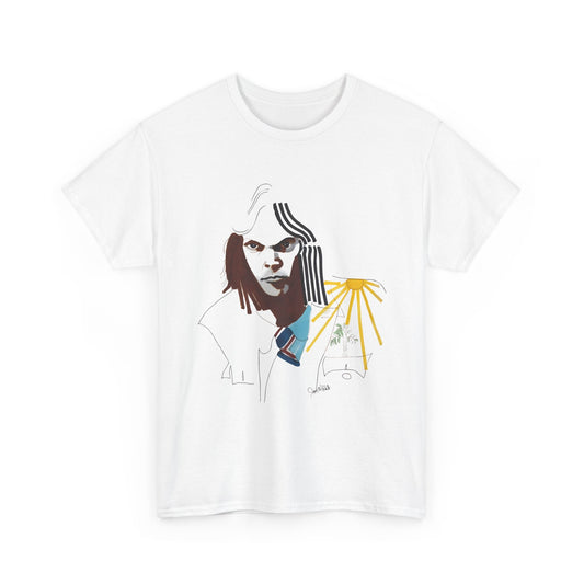 neil young portrait by joni mitchell reproduction tshirt