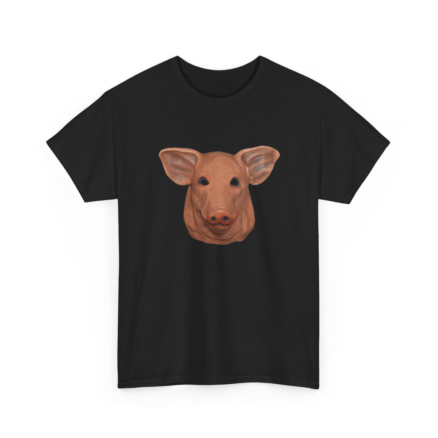 creepy pig mask tshirt