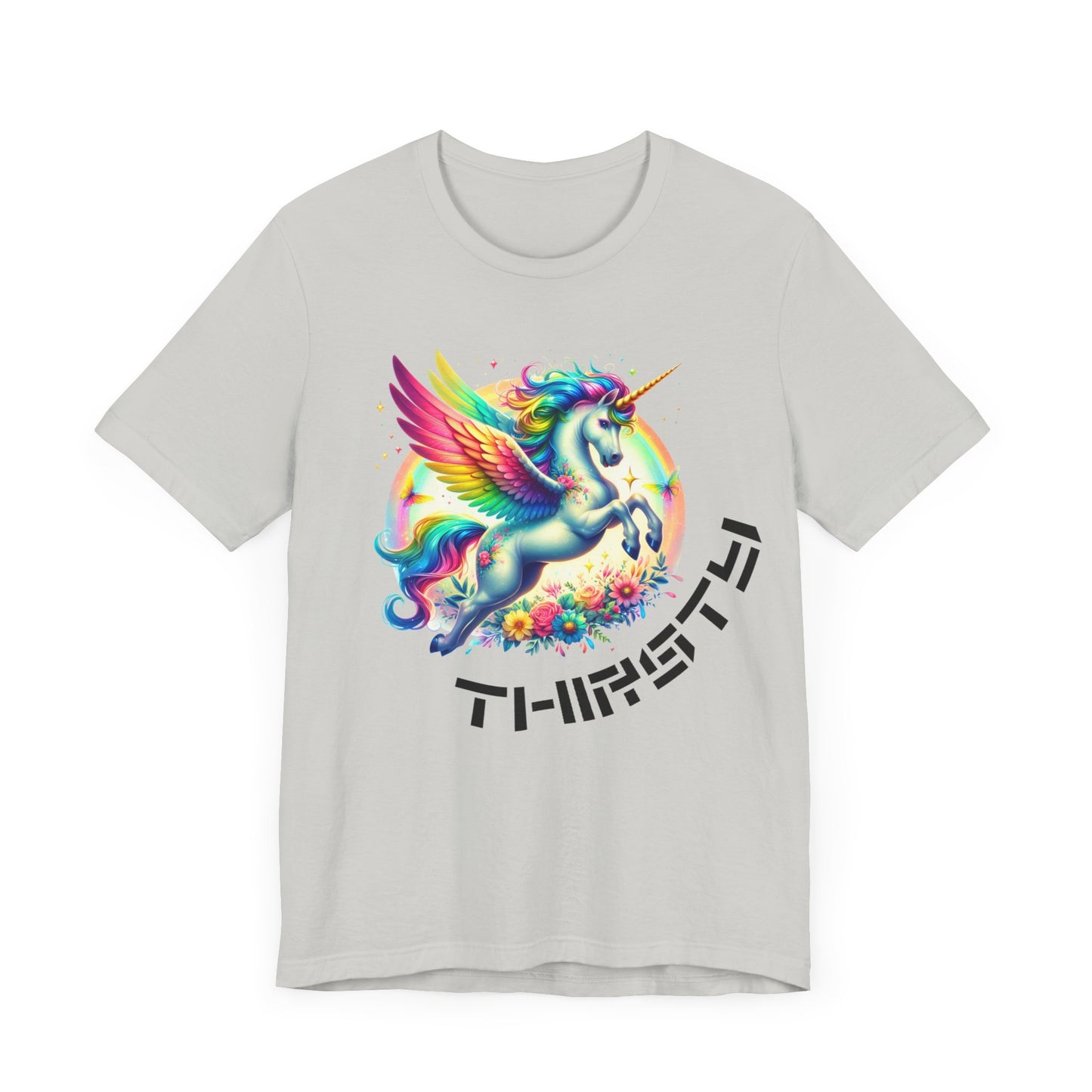 thirsty unicorn tshirt (technically alicorn)