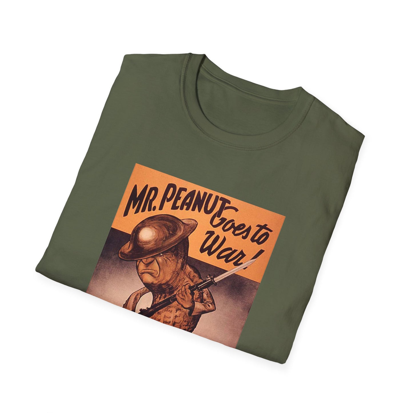 1942 mr. peanut goes to war from the united states department of agriculture war boards tshirt