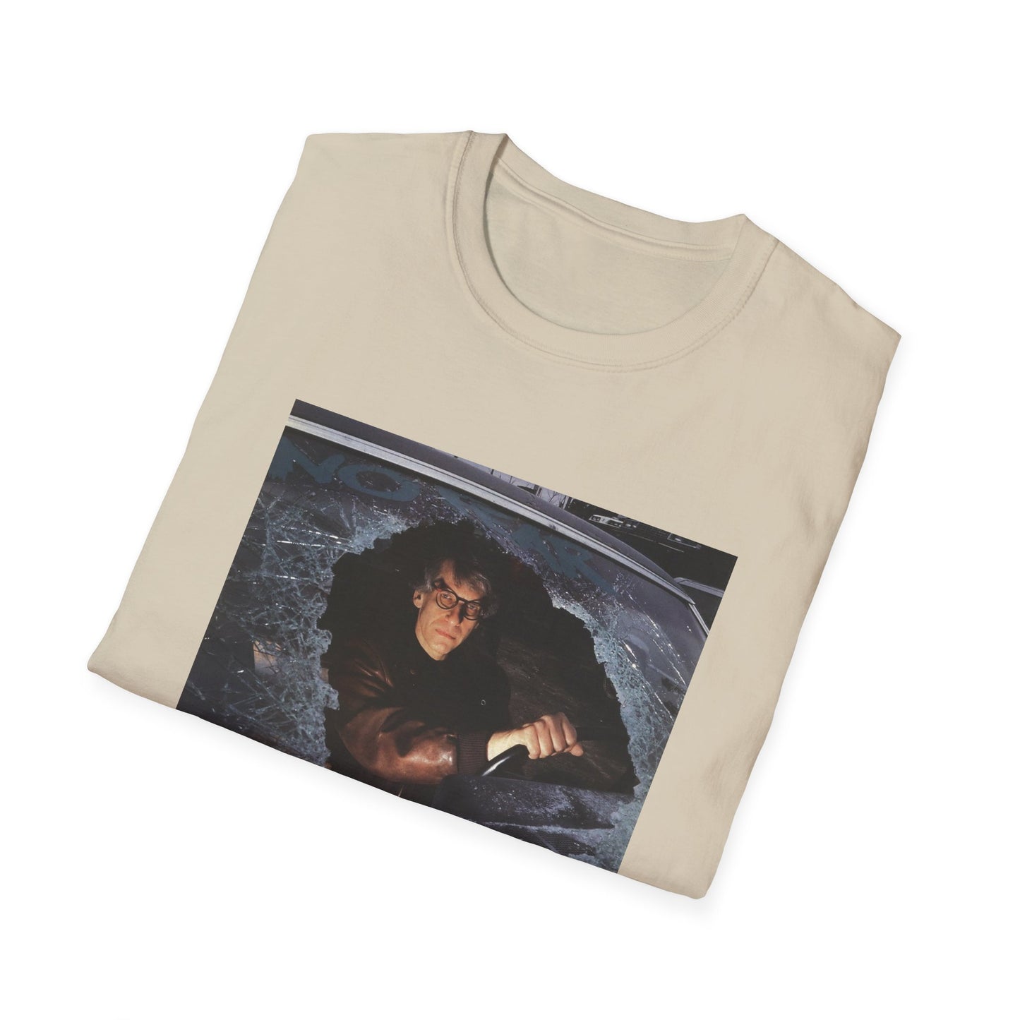 david cronenberg in a car window says no fear tshirt