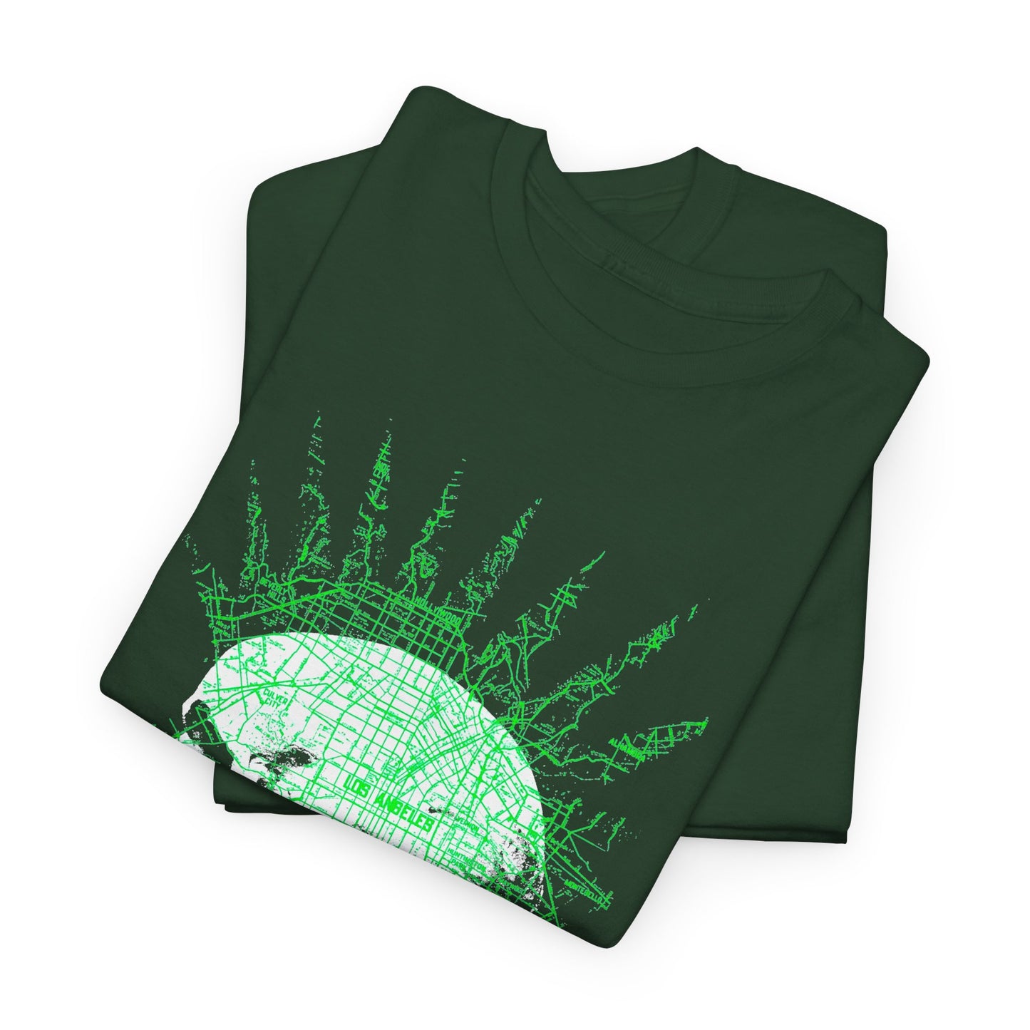 repo man skull punk in green tshirt