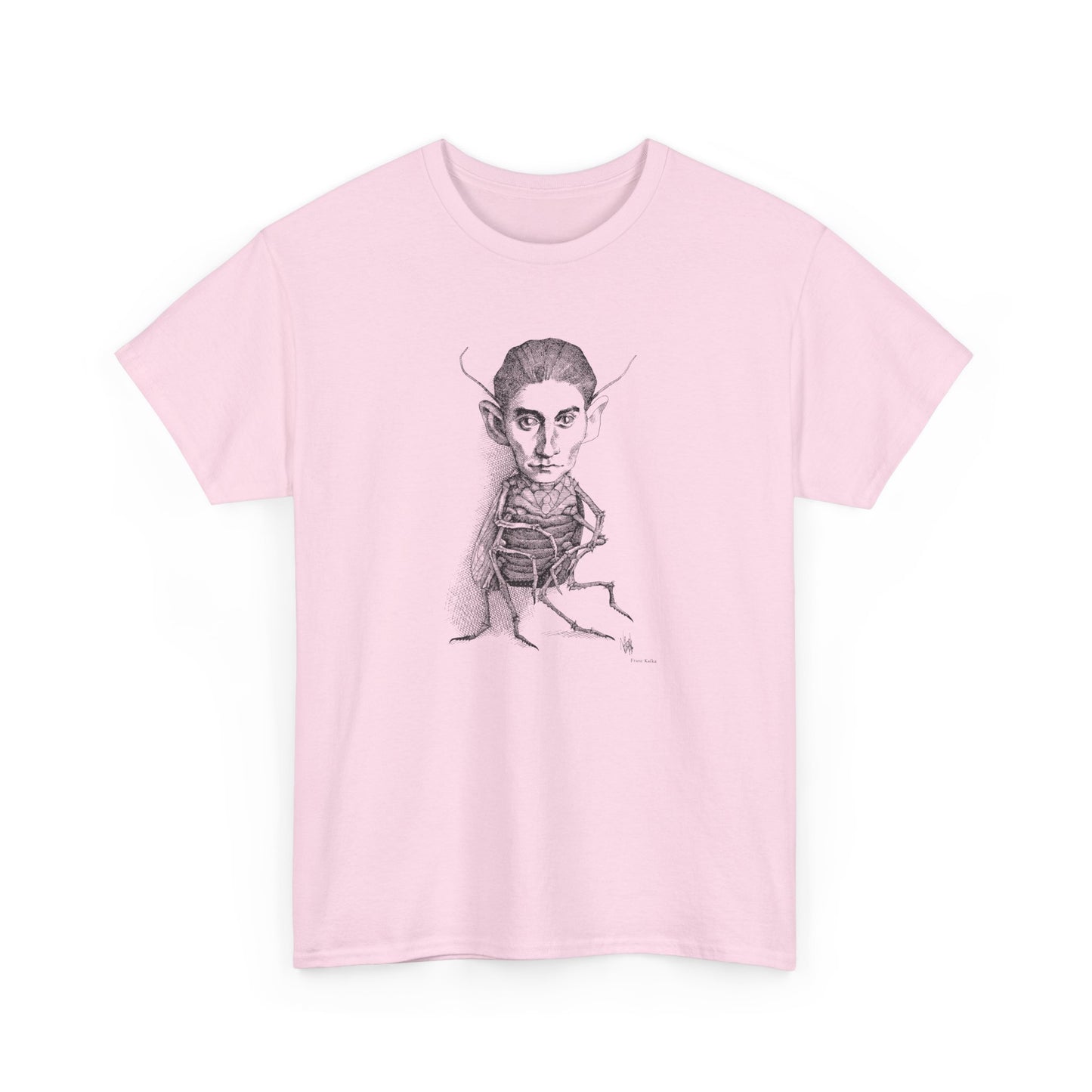 1970s drawing of franz kafka by rogelio naranjo tshirt