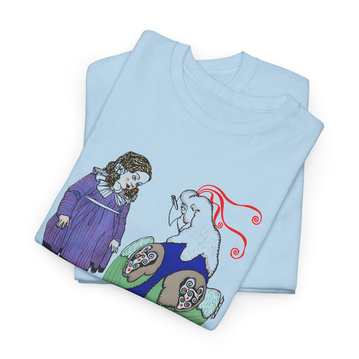 1911 josef von diveky tha magic bird (der wundervogel) color lithograph reproduction tshirt