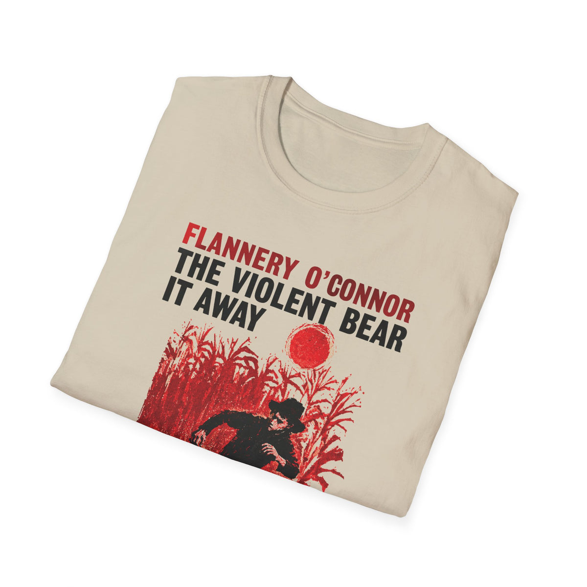 1960 the violent bear it away flannery o'connor alternate book cover tshirt