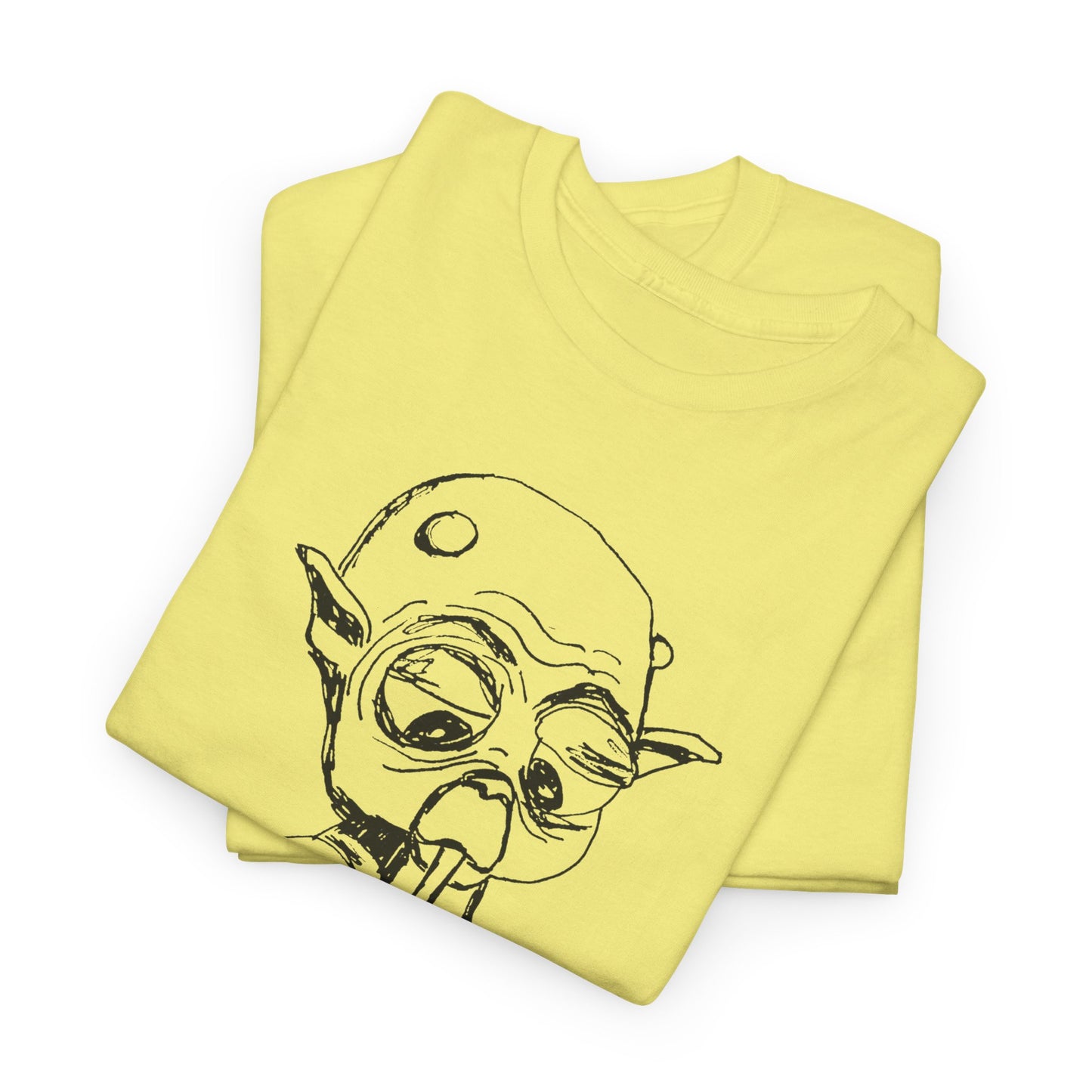 mysterious alien creature (MAC) drinking cola original sketch tshirt
