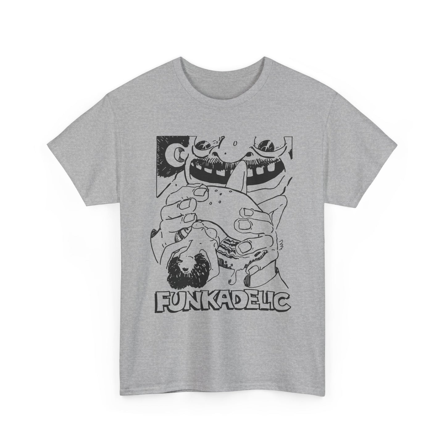 1970s ad for funkadelic's let's take it to the stage album custom edit tshirt