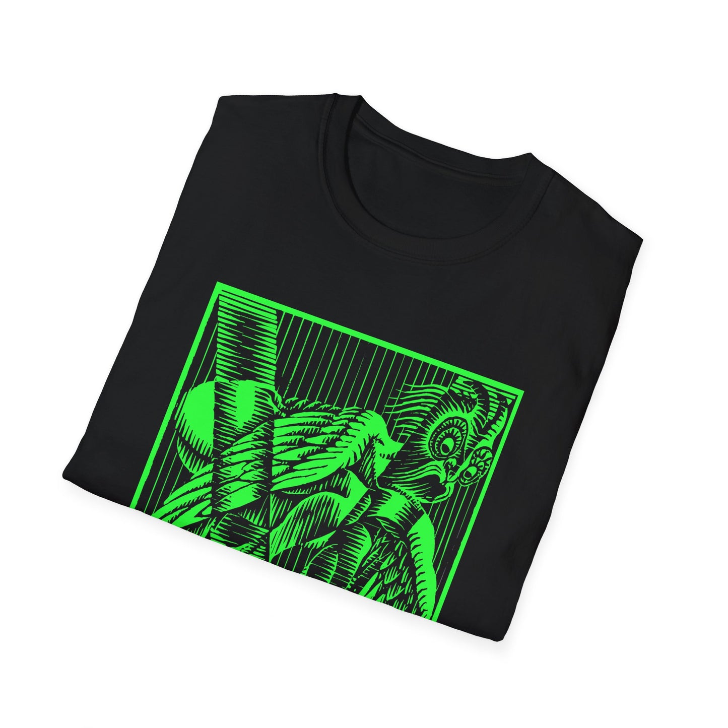 1931 rare m.c escher initial v reproduction in green tshirt