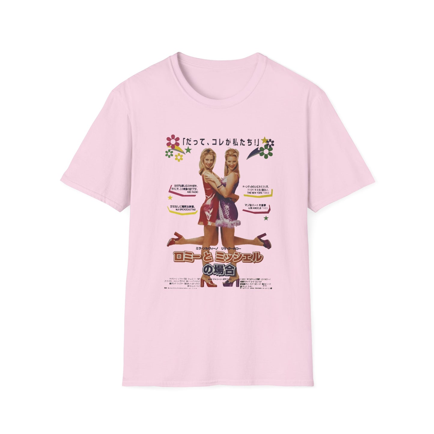 1997 japanese movie poster romy and michele's high school reunion tshirt