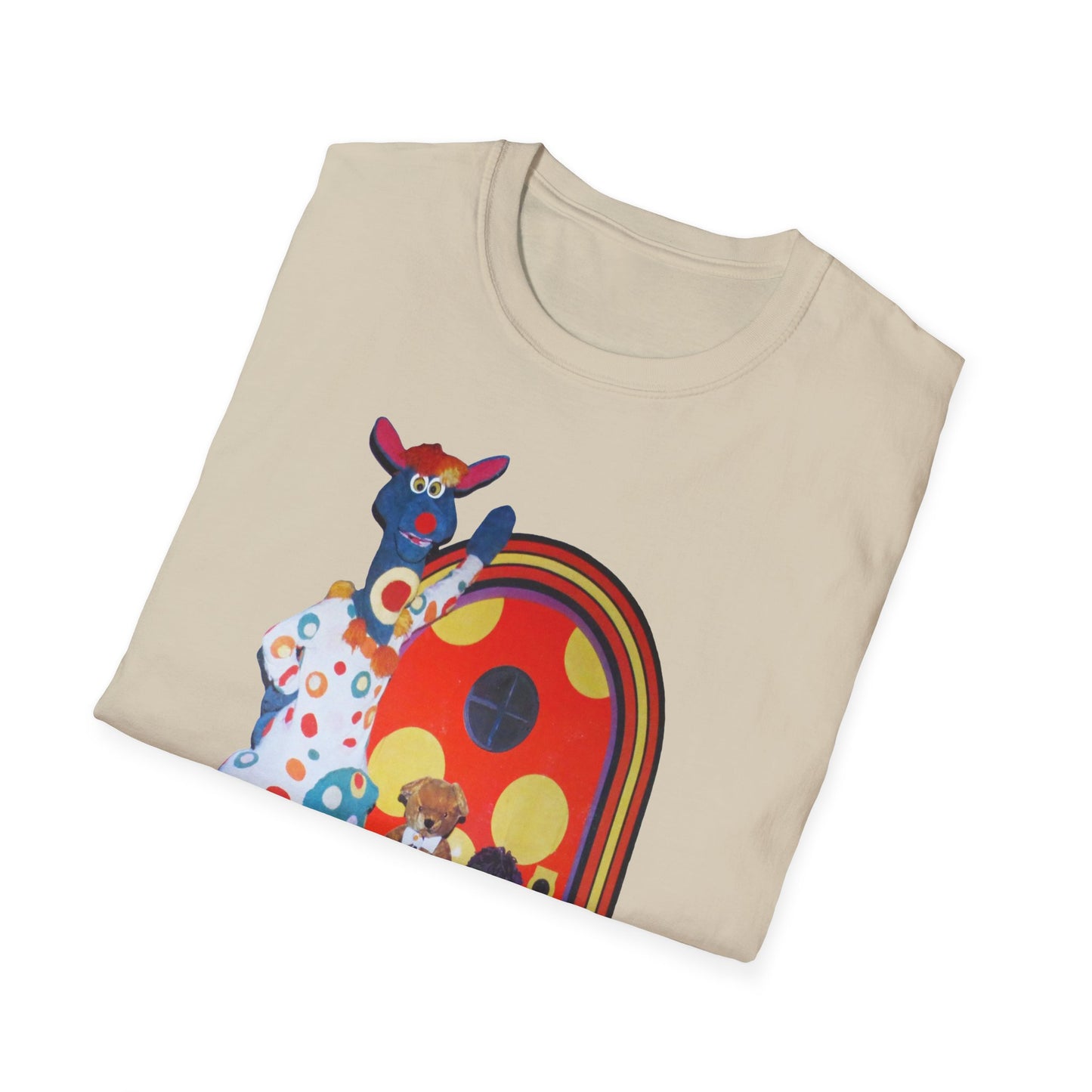 polka dot door 70's kids tv show tshirt