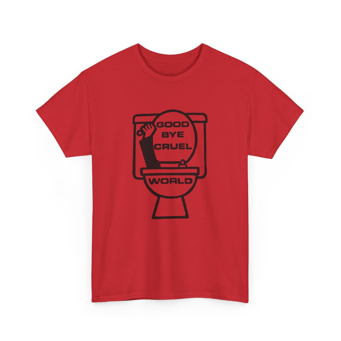 goodbye cruel world vintage reproduction design tshirt