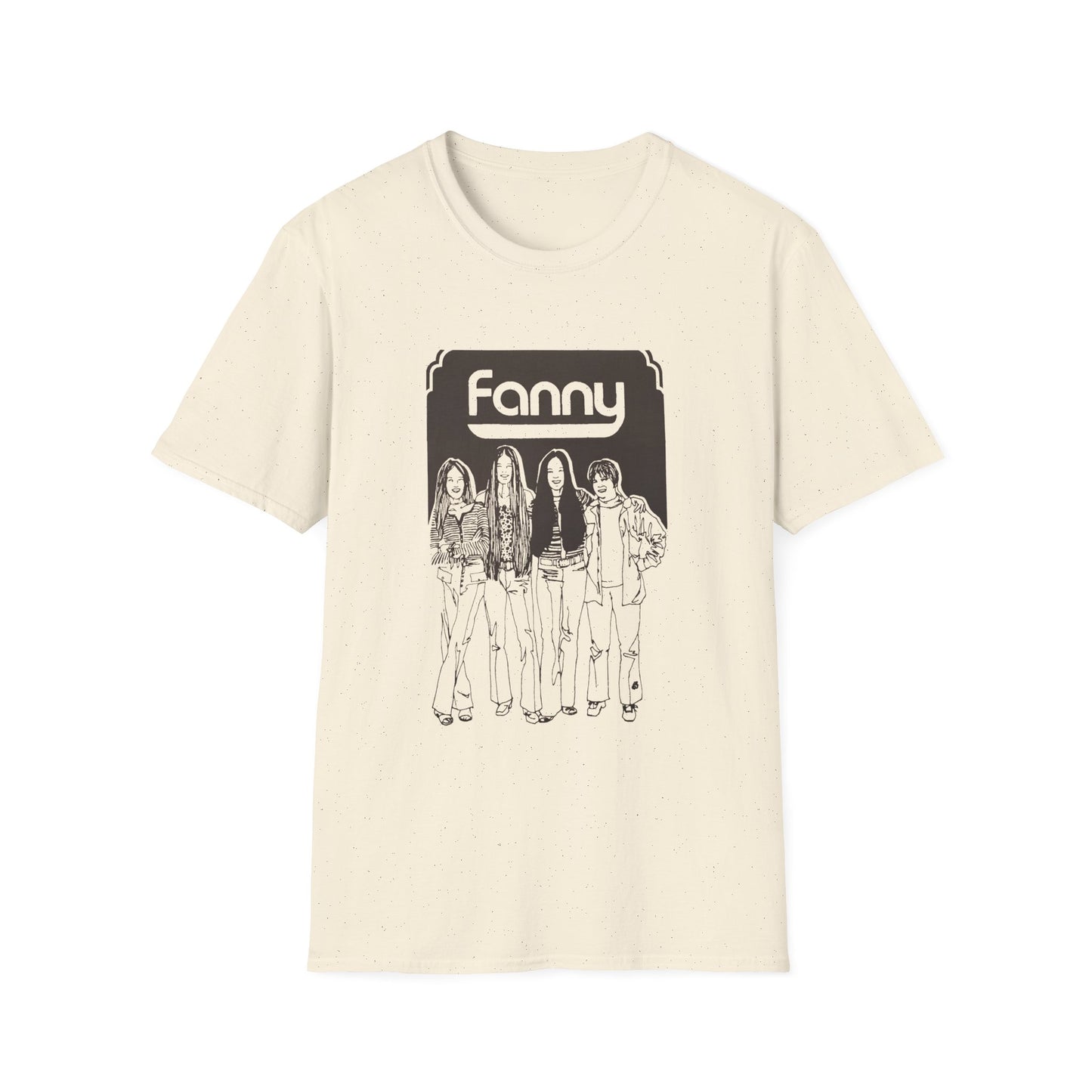 1970s rock n roll band fanny show poster tshirt
