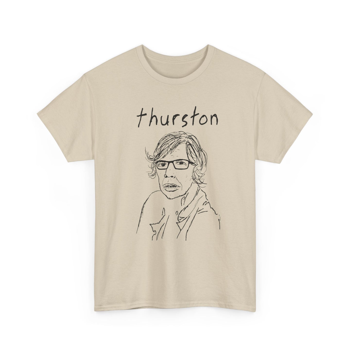 original drawing thurston moore with name tshirt