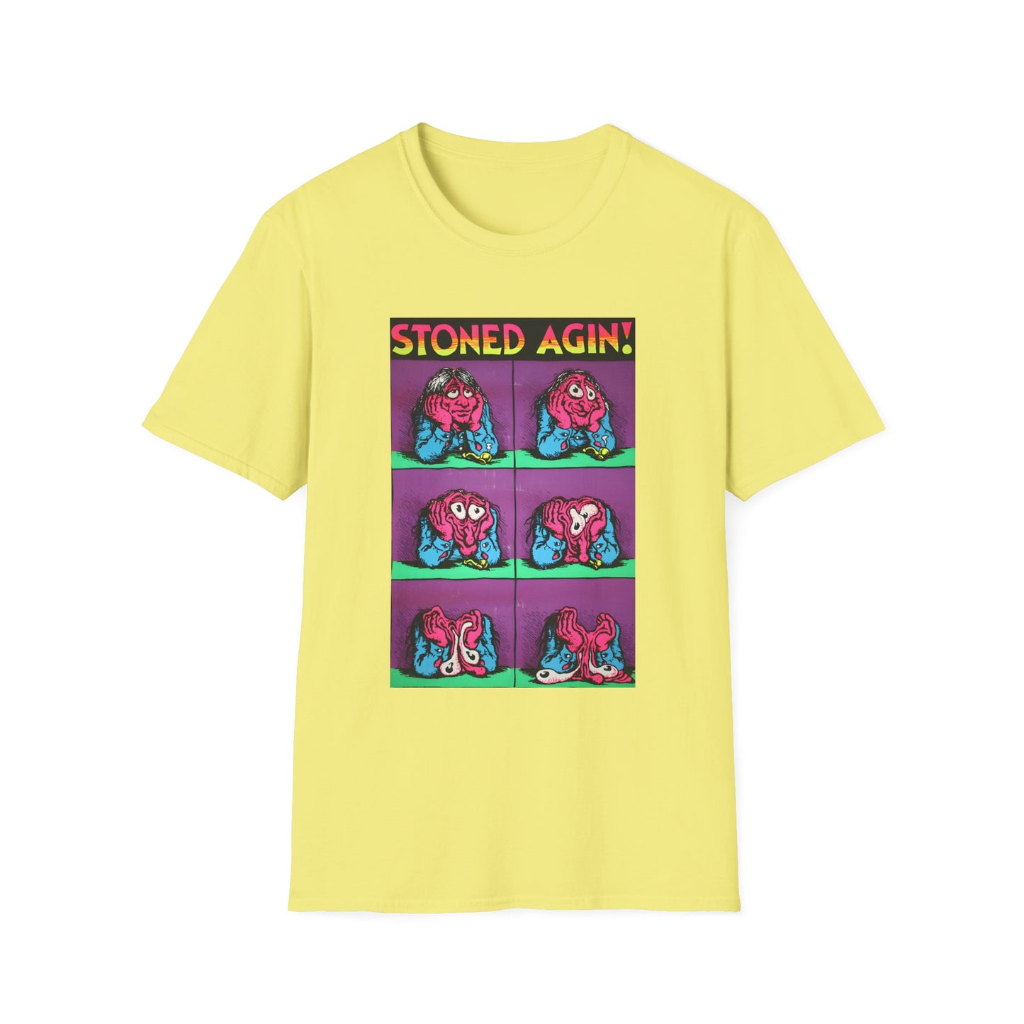 stoned agin! r. crumb blacklight poster tshirt