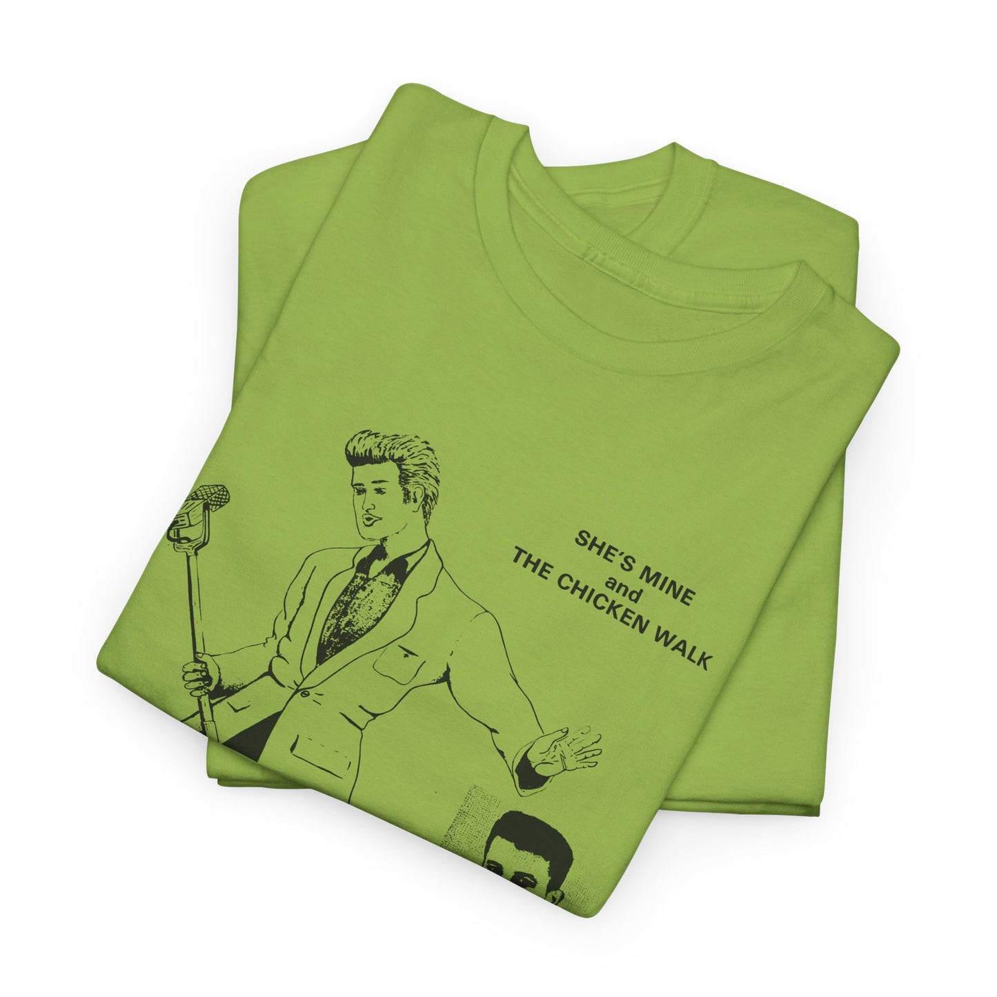 1980s hasil adkins chicken walk record cover tshirt