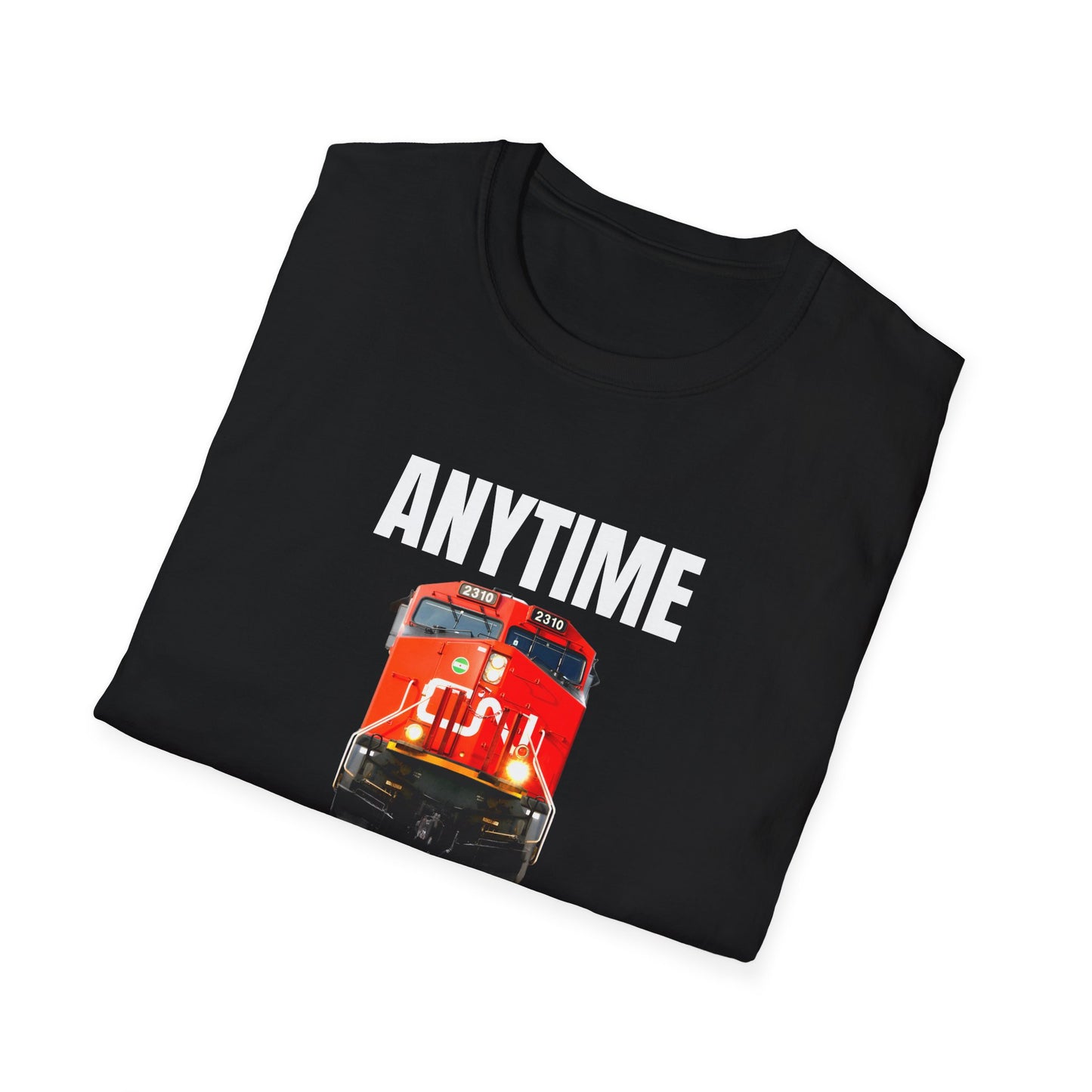 cn rail anytime is train time tshirt