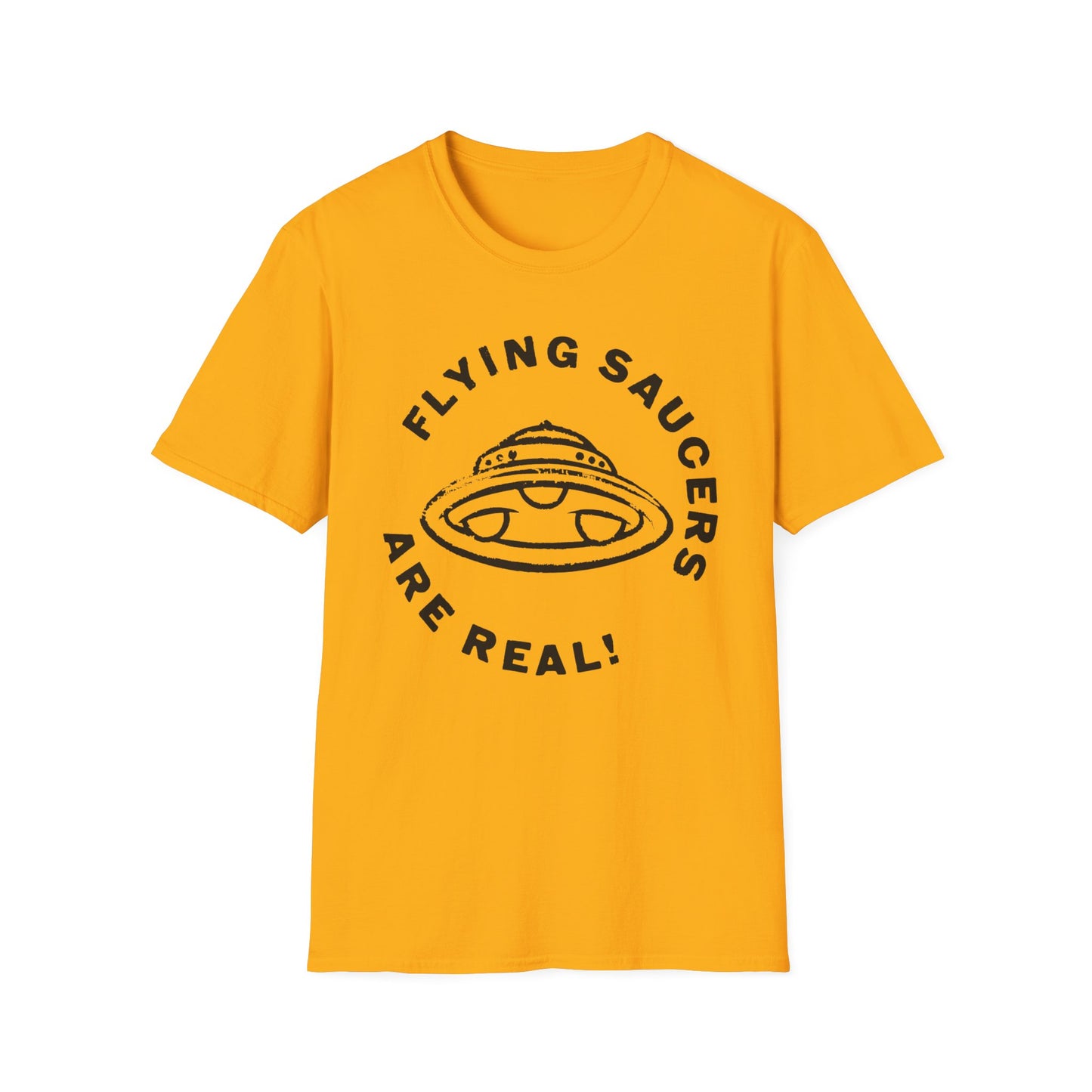 flying saucers are real! vintage style image tshirt