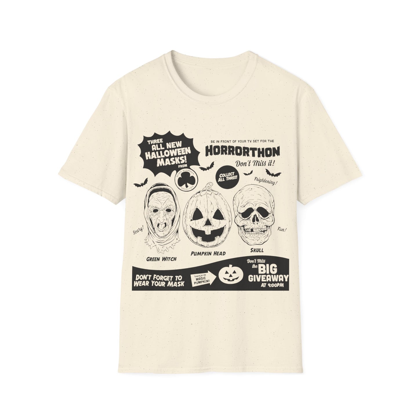 halloween 3 tv guide ad graphic 2 in black tshirt