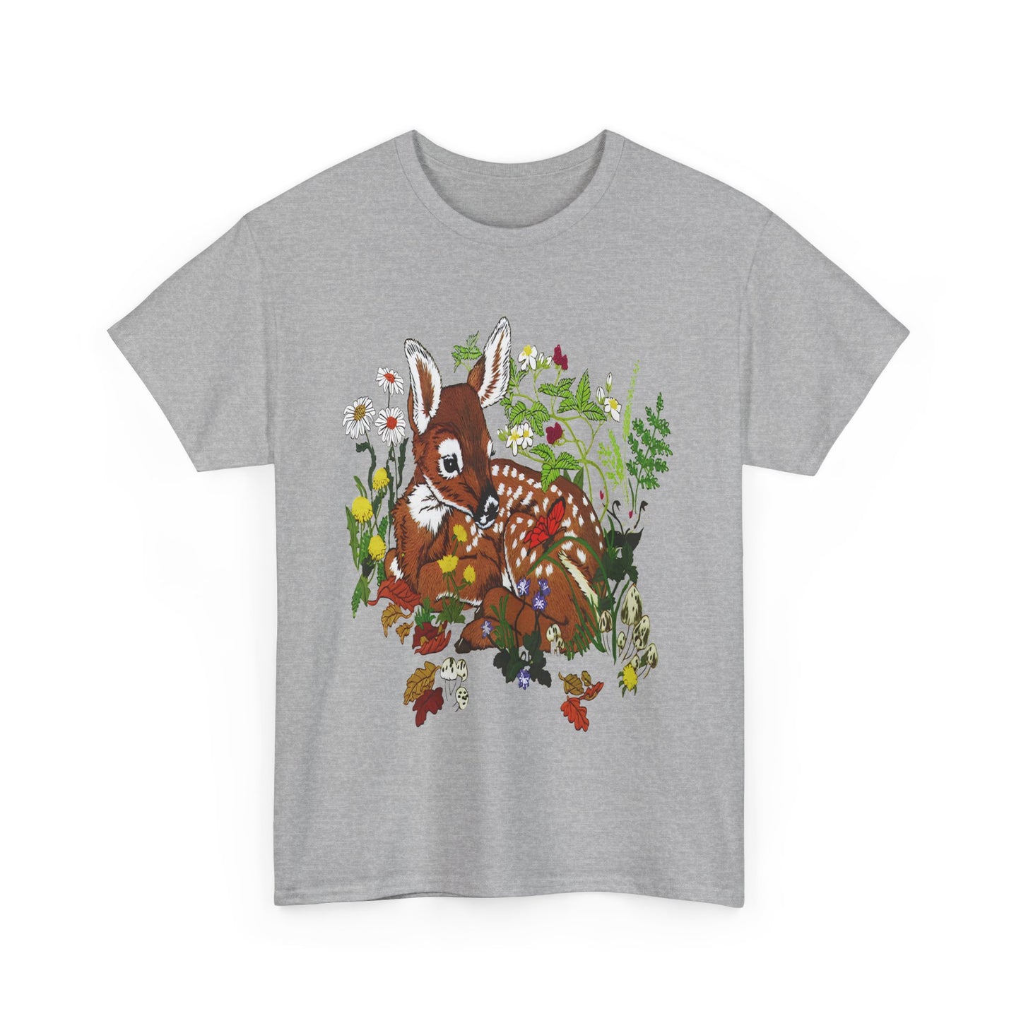vintage fawn graphic reproduction tshirt