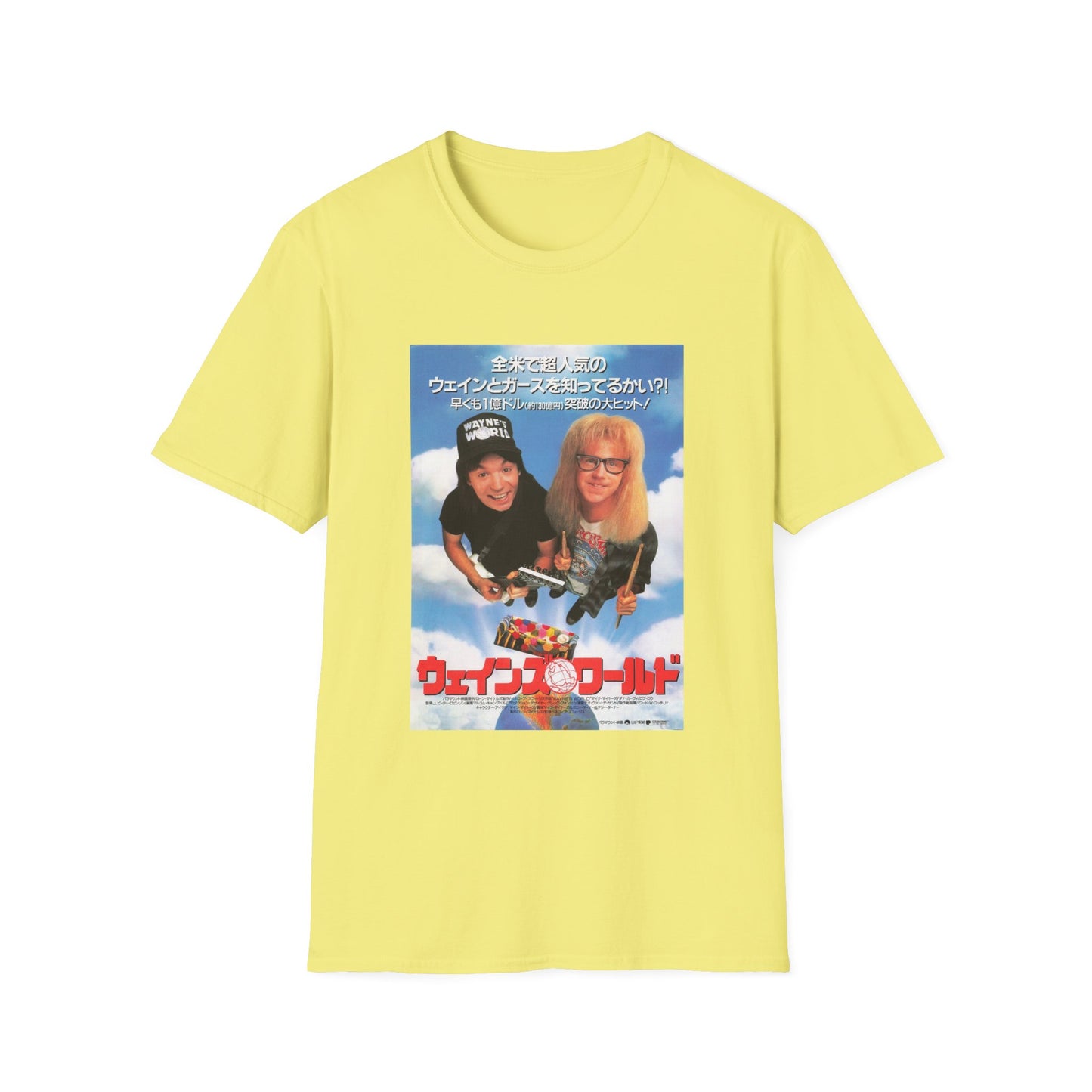 wayne's world japanese movie poster tshirt
