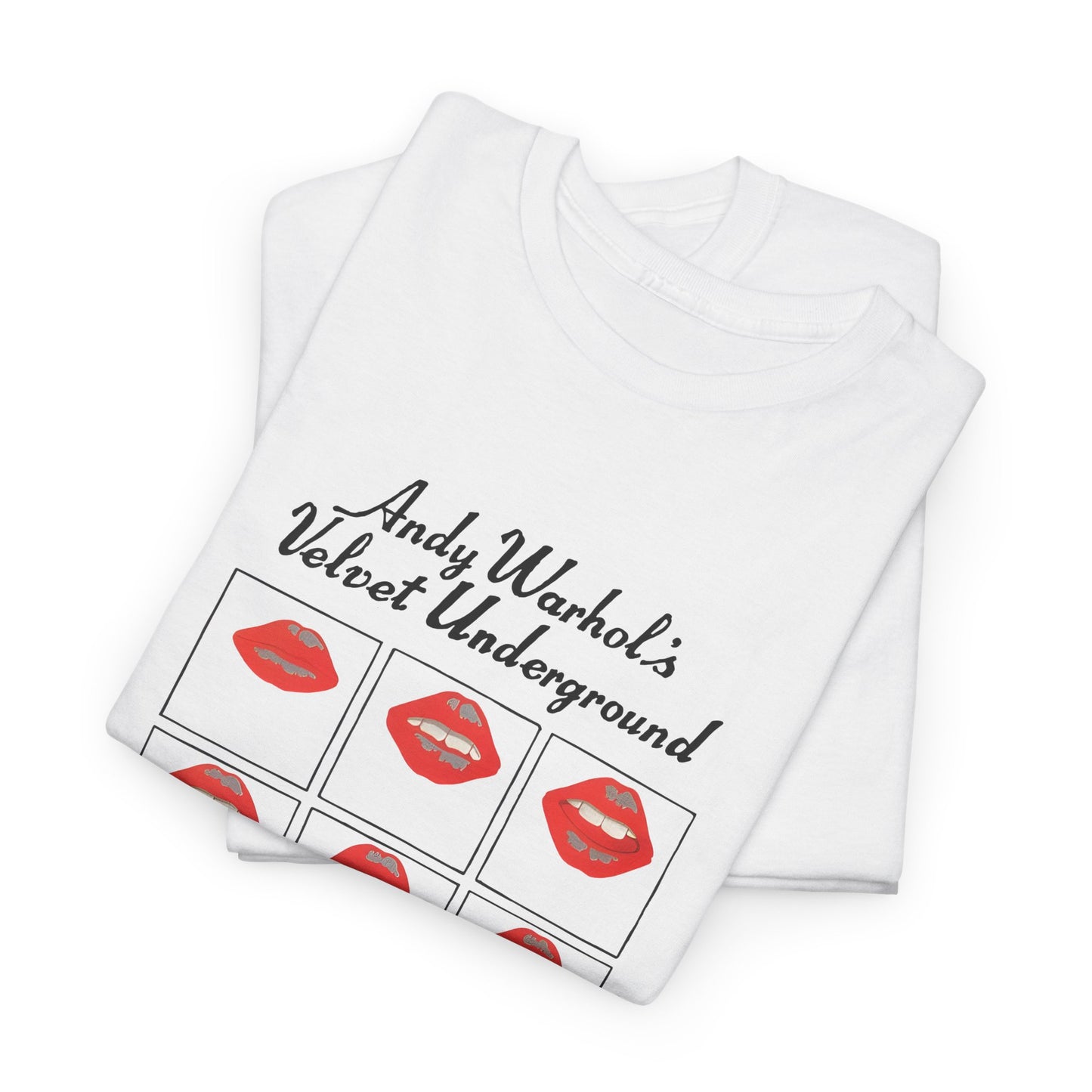 andy warhol's velvet underground featuring nico lips tshirt