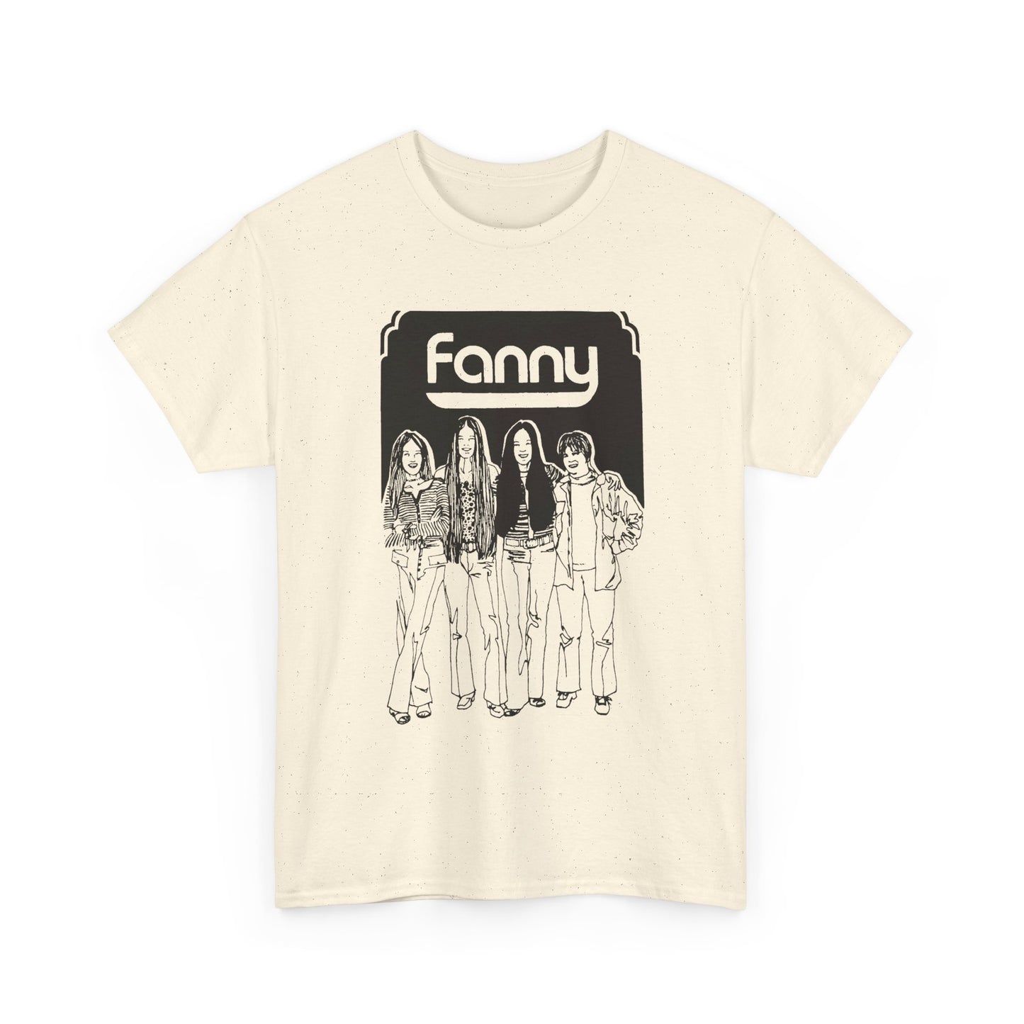 1970s rock n roll band fanny show poster tshirt
