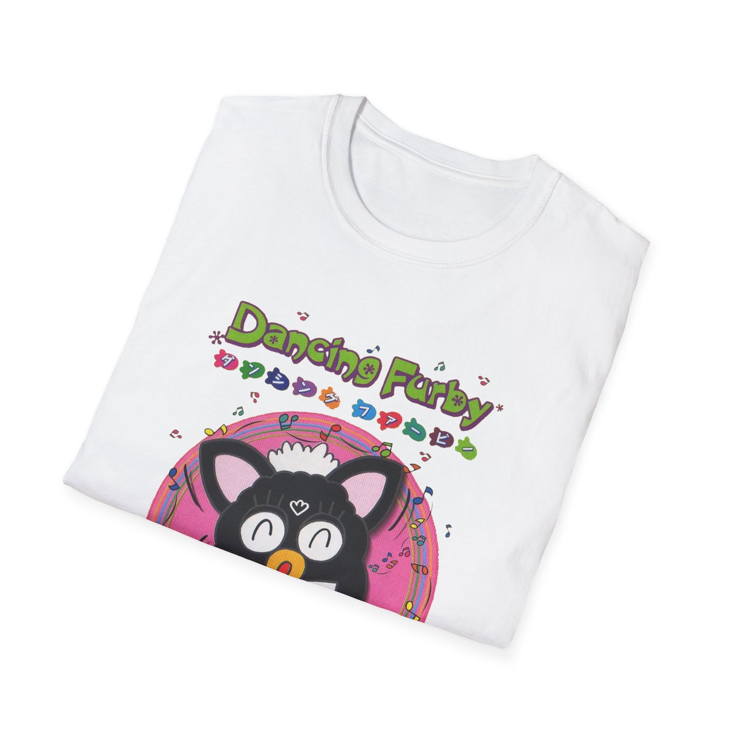 1999 dancing furby japanese video game poster tshirt
