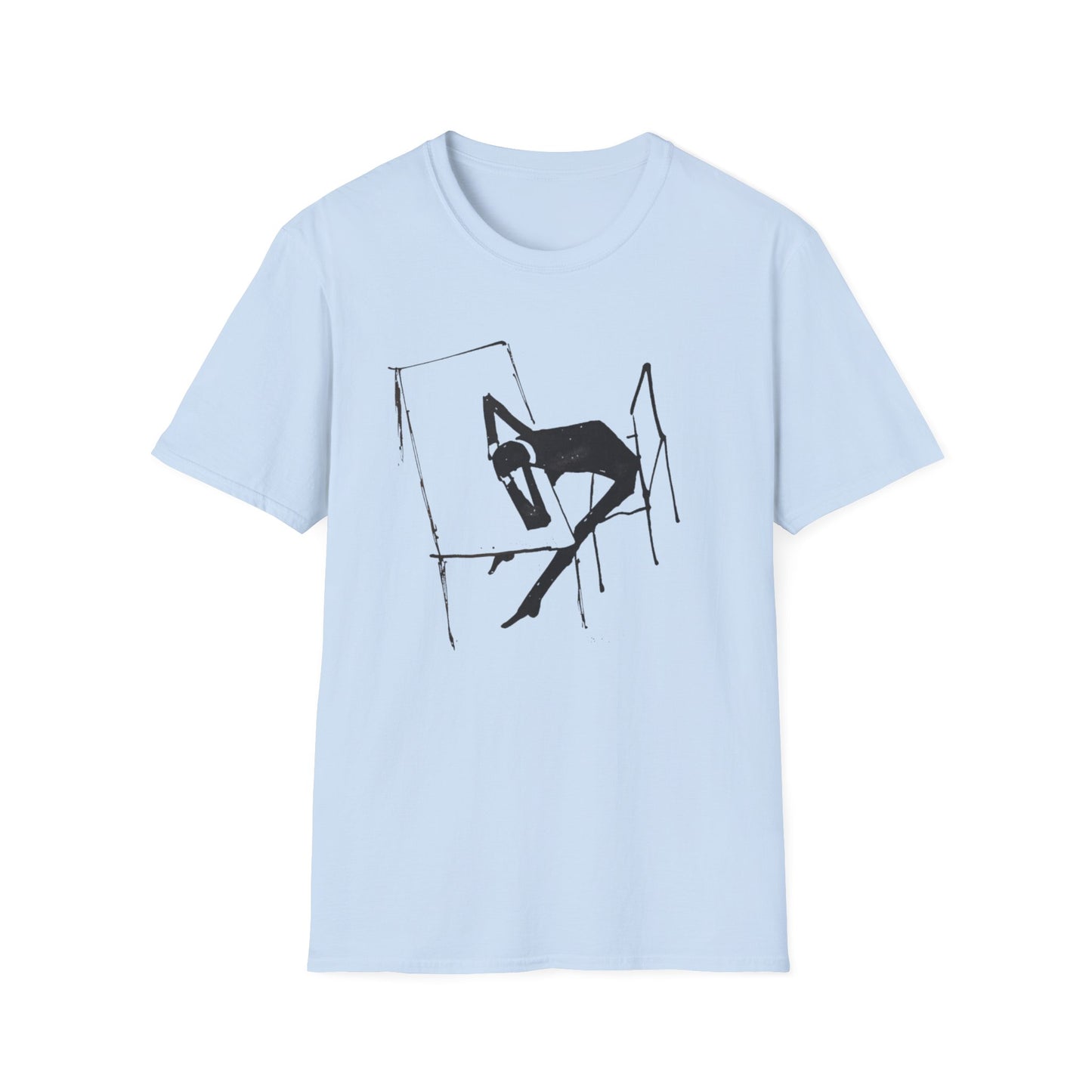 early 1900s sketch india ink on paper by franz kafka on a tshirt