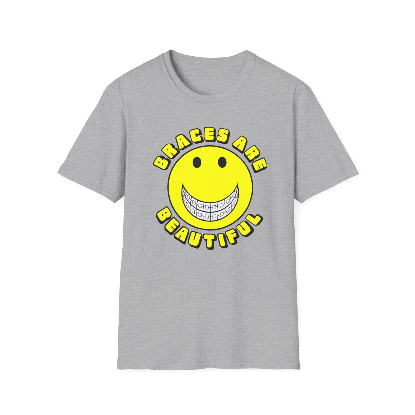 braces are beautiful 1970s graphic tshirt