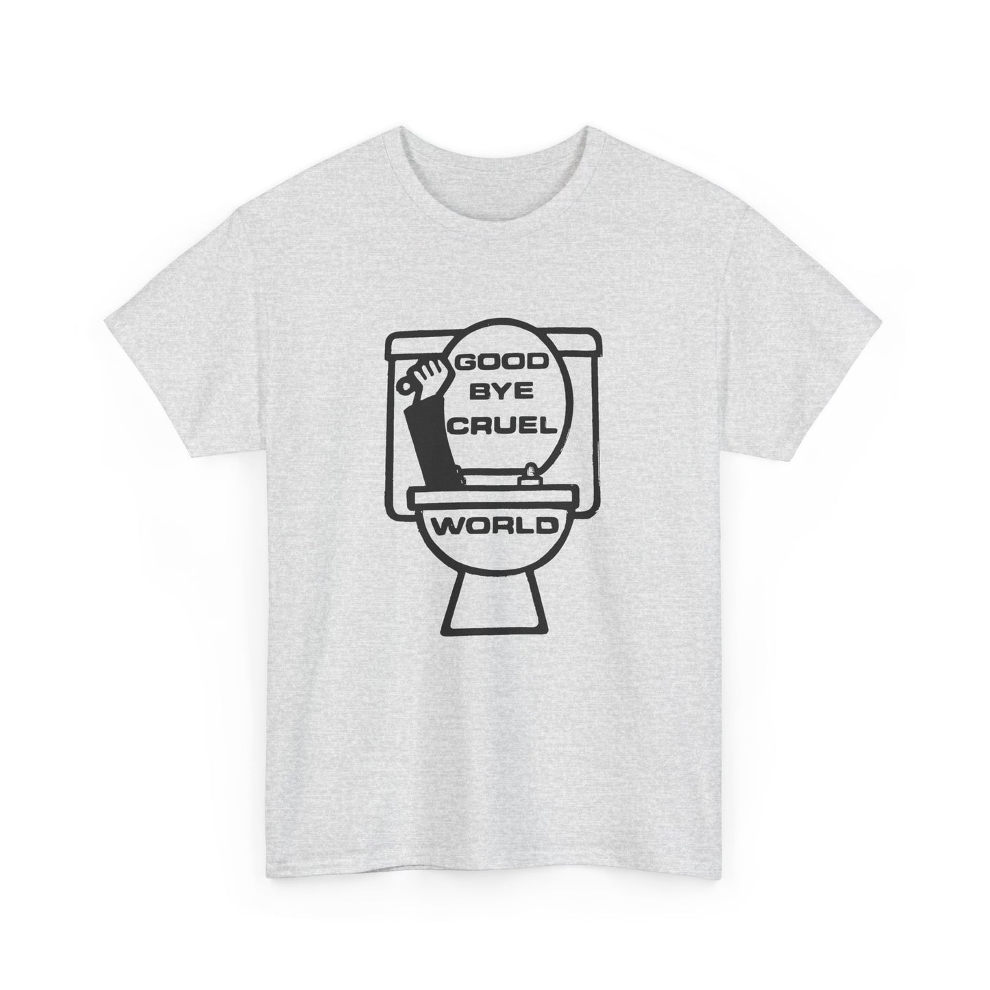 goodbye cruel world vintage reproduction design tshirt