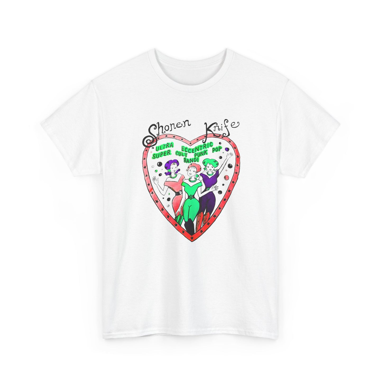 1990s vintage shonen knife reproduction edit tshirt
