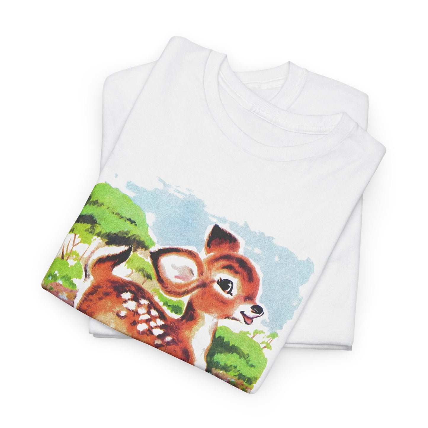 another vintage cute baby deer reproduction tshirt