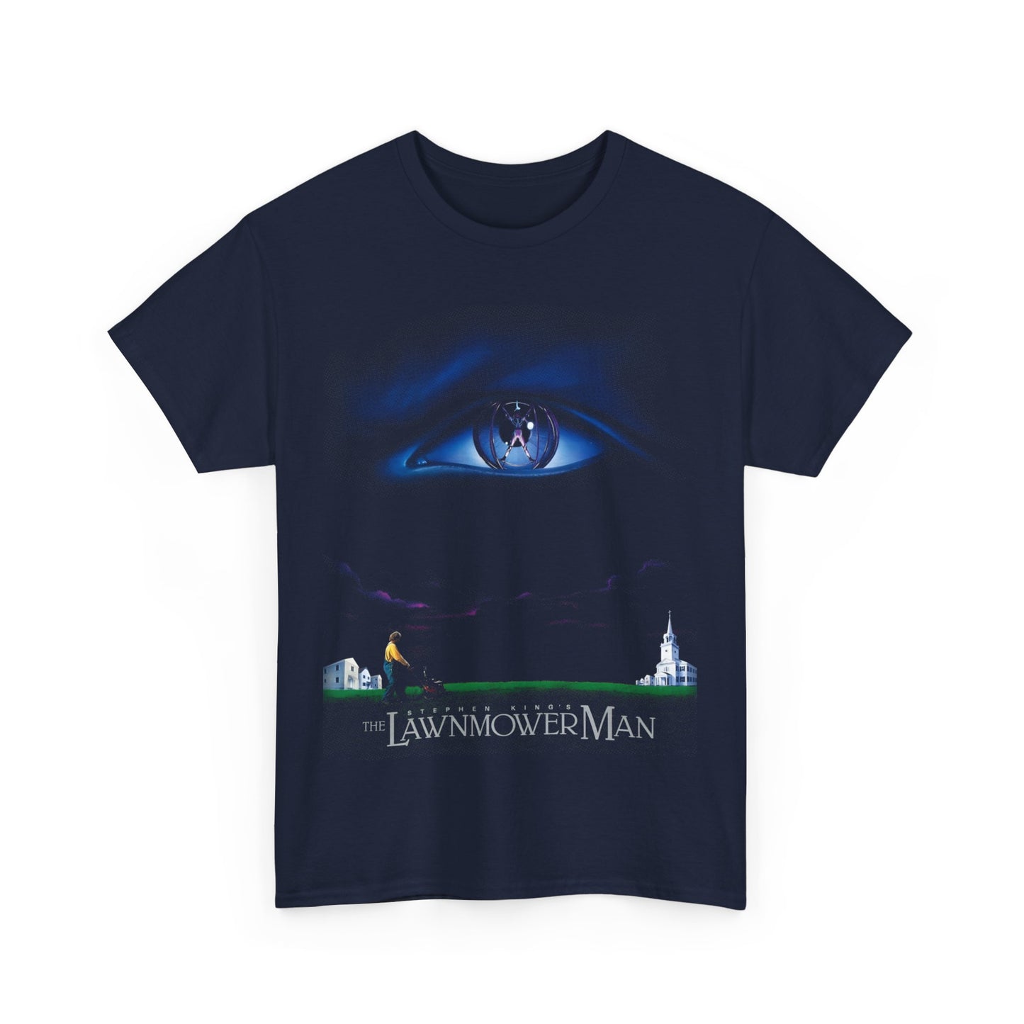 1992 the lawnmower man movie poster tshirt